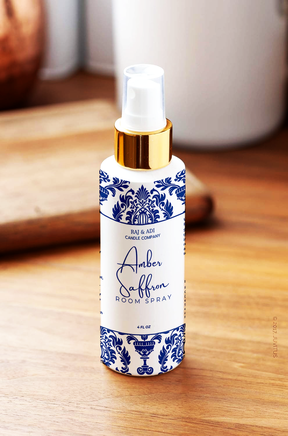 Amber Saffron Room Spray - 4 oz | Luxe, Airy & Addictive | Long-Lasting Home Fragrance