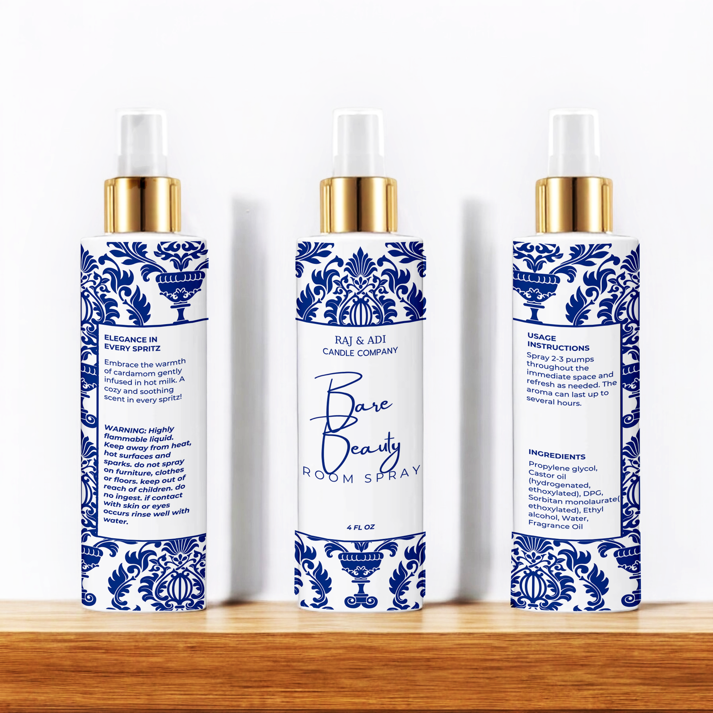 Bare Beauty Room Spray - 4 oz | Luxe, Airy & Addictive | Long-Lasting Aroma Spray