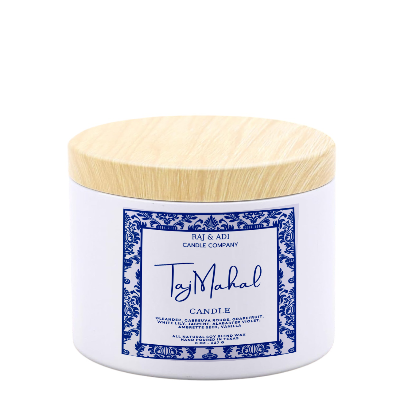 Taj Mahal Candle | 3 oz Hand Poured | Enchanting Floral Fusion