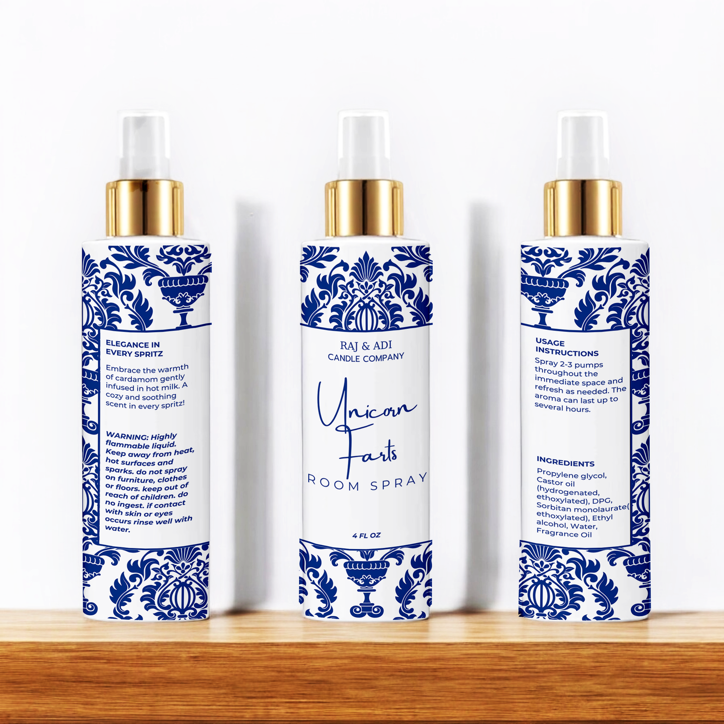 Unicorn Farts Room Spray - 4 oz | Indulgent Amber Vanilla Scent
